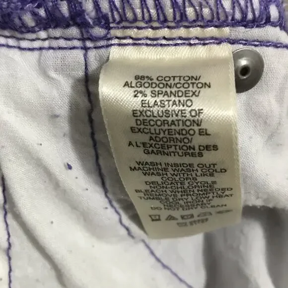 DKNY Jean Soho Skinny Purple Jeans Size 06 - Picture 5 of 7